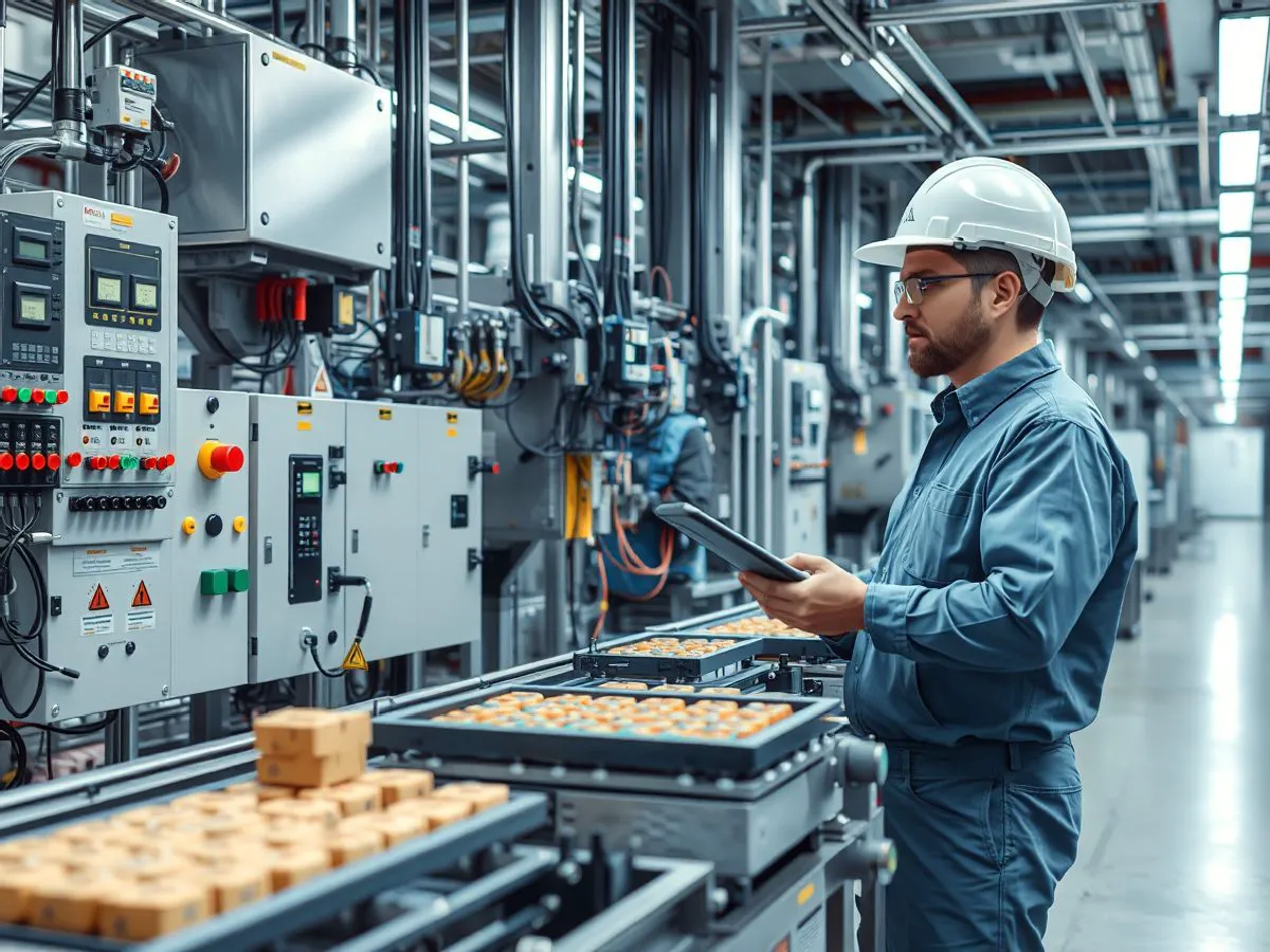 食品企业自动化产线控制系统改造场景