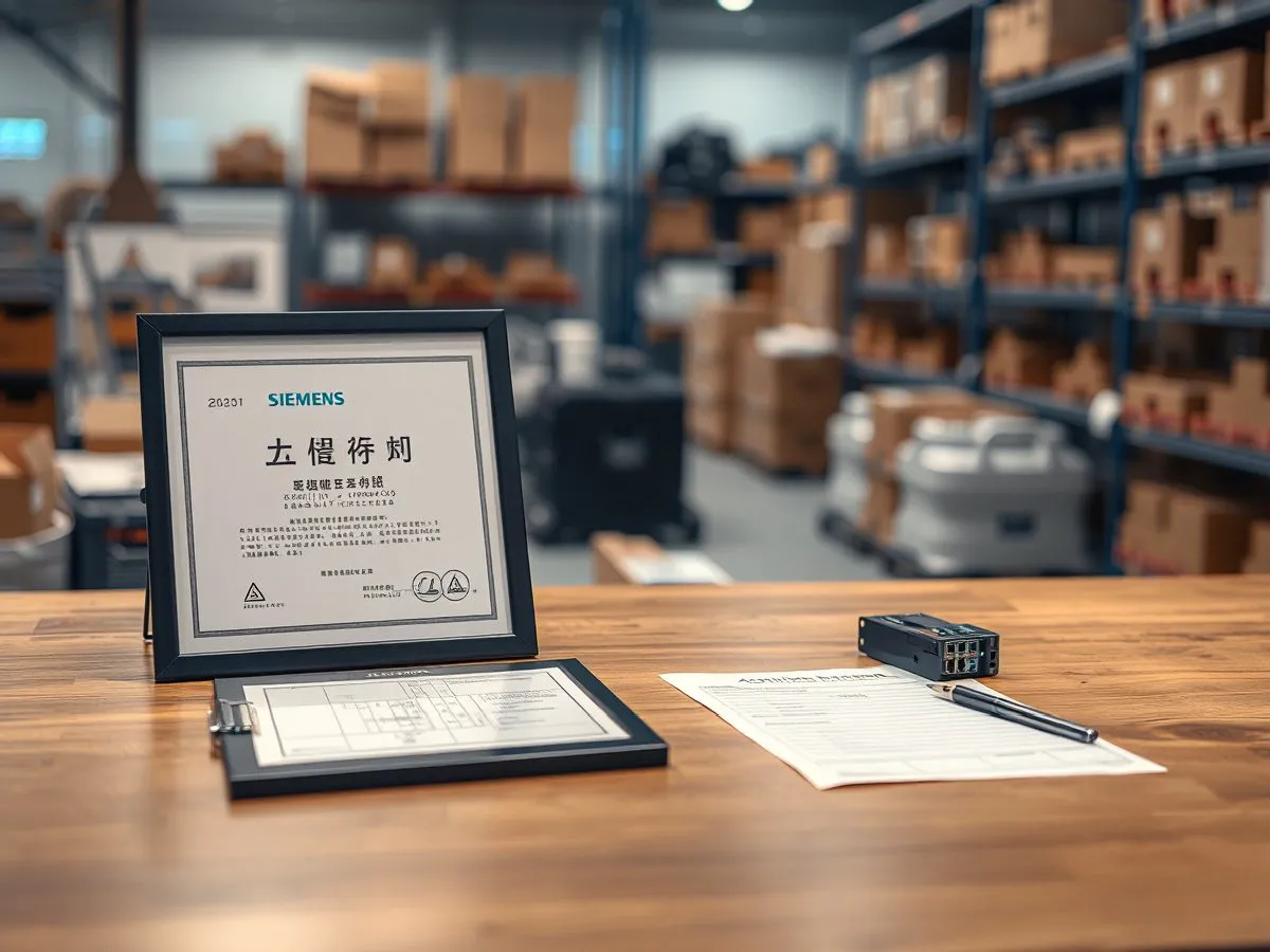 西门子工业认证合作伙伴证书与质量记录材料展示